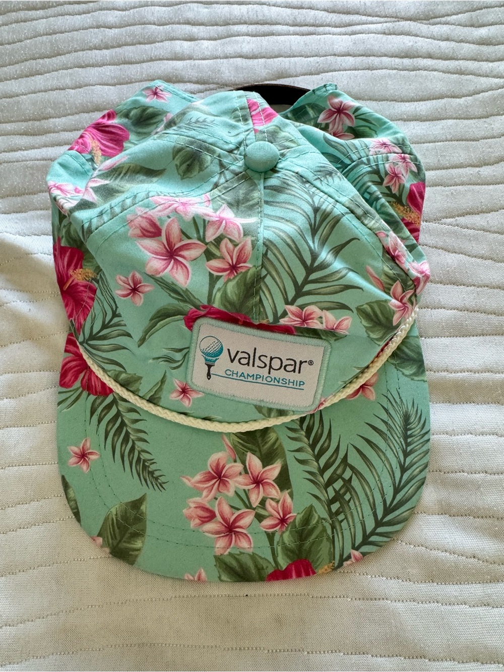 Tropical Mint Floral Cap